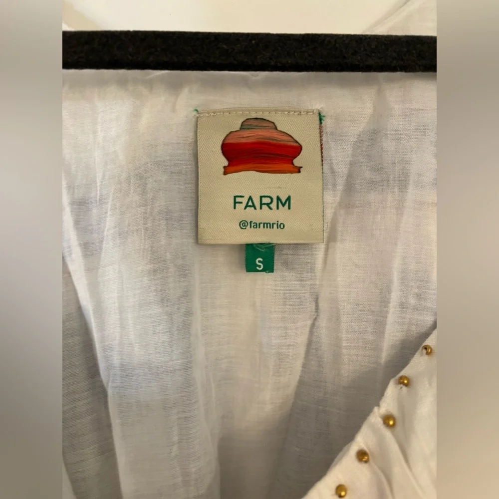 new Farm Rio Off-White Ana Tapestry Fish Strap Maxi Dress - Picture 7 of 9